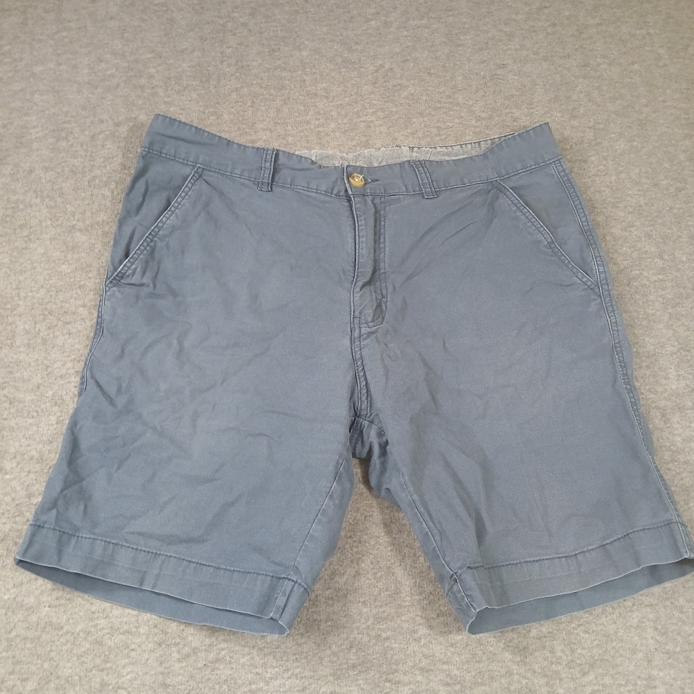 Vintage 1946 Shorts Mens 36 Washed Stoned & Beaten Blue Stretch EUC